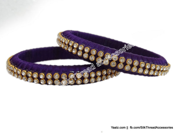 silk thread Single Bangle Collections 