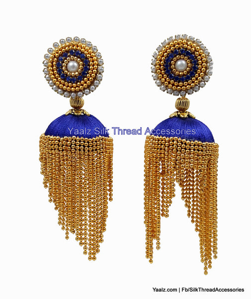 silk thread Grandeur Jumka Collections 