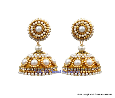 silk thread Grandeur Jumka Collections 