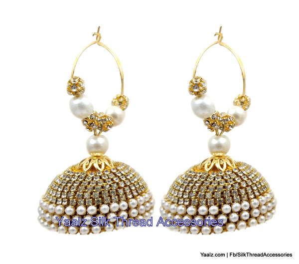 silk thread Grandeur Jumka Collections 