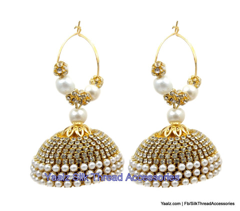 silk thread Grandeur Jumka Collections 