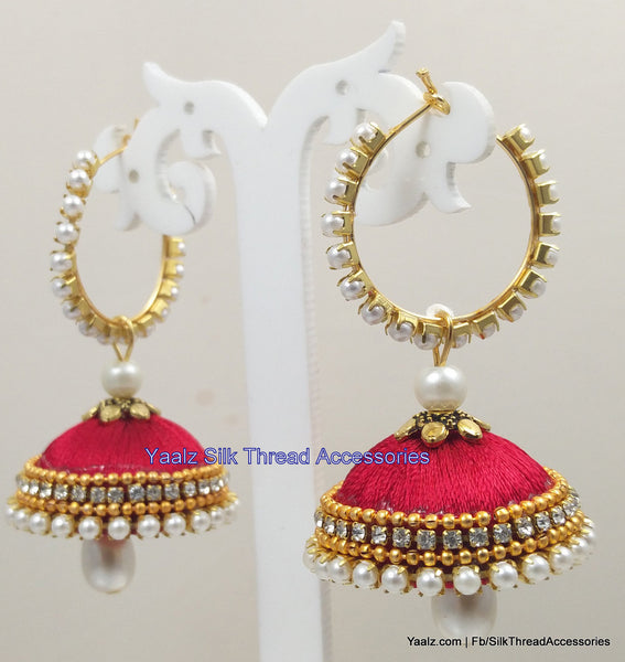 silk thread Grandeur Jumka Collections 