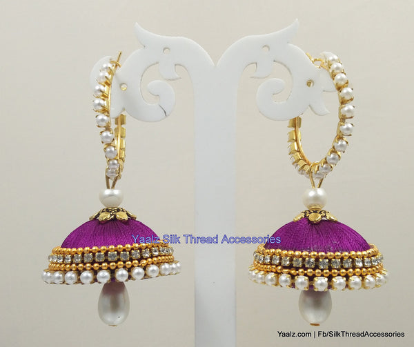 silk thread Grandeur Jumka Collections 