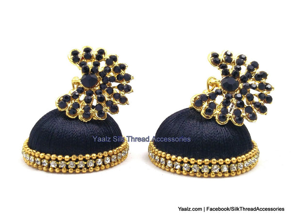 silk thread Grandeur Jumka Collections 