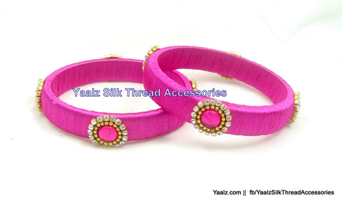 silk thread Single Bangle Collections 