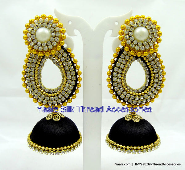 silk thread Grandeur Jumka Collections 