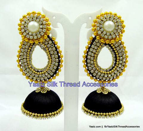 silk thread Grandeur Jumka Collections 