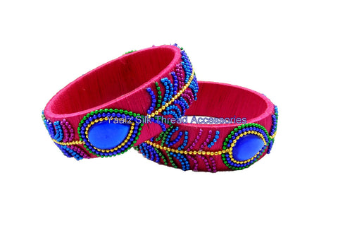 silk thread Single Bangle Collections 