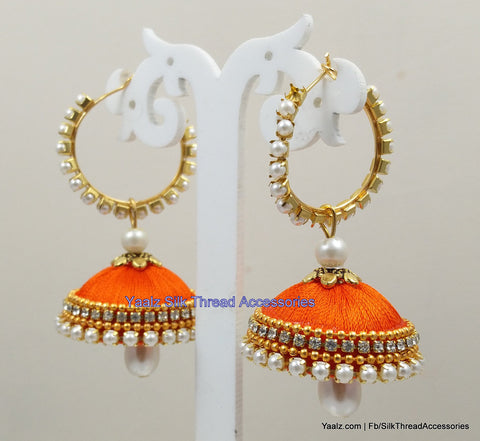 silk thread Grandeur Jumka Collections 