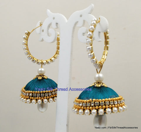 silk thread Grandeur Jumka Collections 