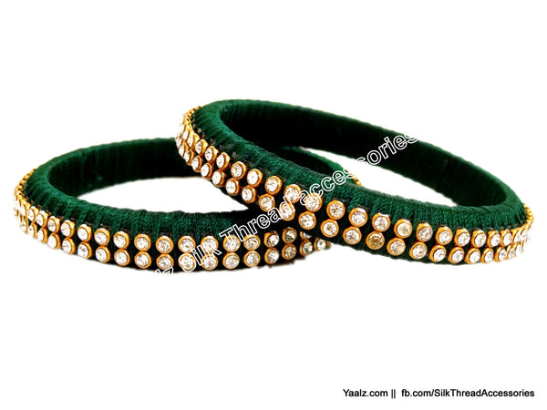 silk thread Single Bangle Collections 