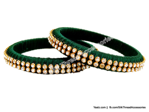 silk thread Single Bangle Collections 