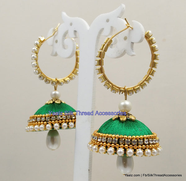 silk thread Grandeur Jumka Collections 