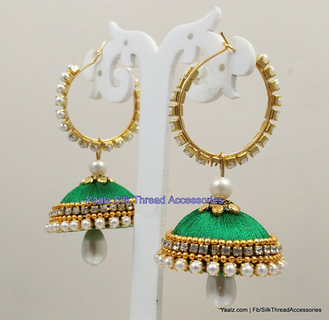 silk thread Grandeur Jumka Collections 