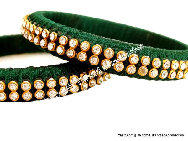 silk thread Single Bangle Collections 