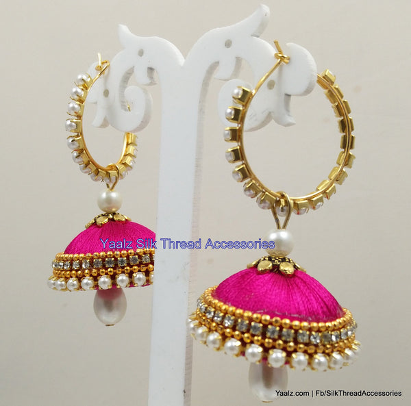 silk thread Grandeur Jumka Collections 