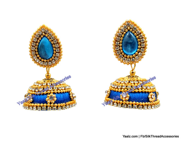 silk thread Grandeur Jumka Collections 