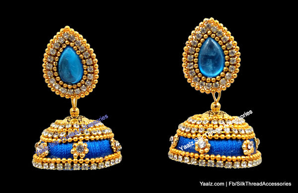 silk thread Grandeur Jumka Collections 