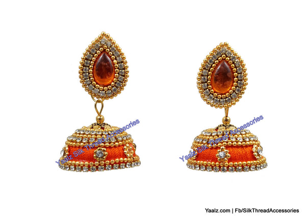 silk thread Grandeur Jumka Collections 