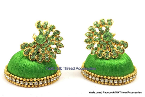 silk thread Grandeur Jumka Collections 