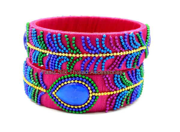 silk thread Single Bangle Collections 