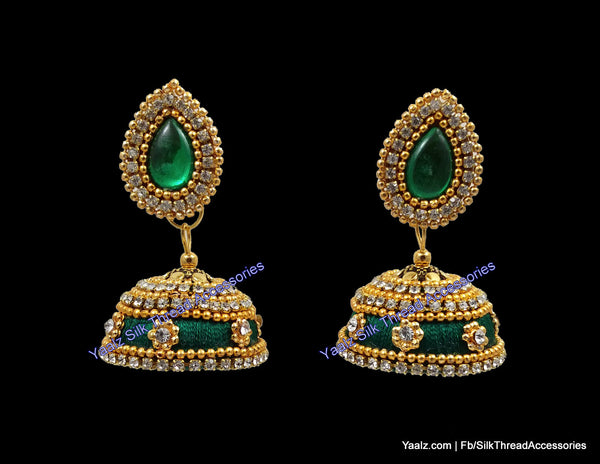 silk thread Grandeur Jumka Collections 