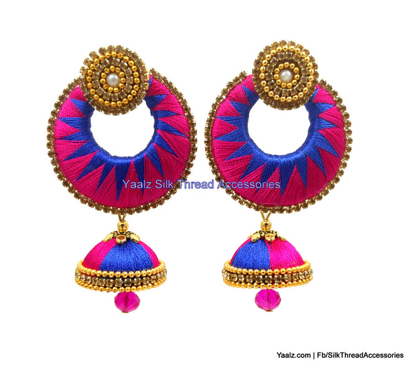 silk thread Grandeur Jumka Collections 