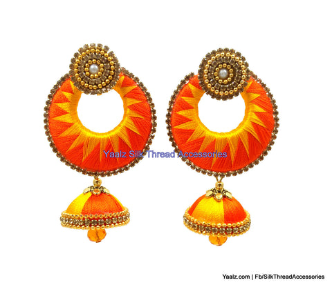 silk thread Grandeur Jumka Collections 