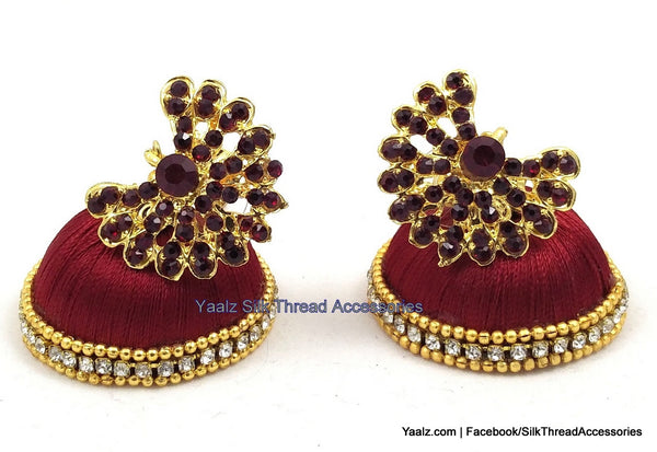 silk thread Grandeur Jumka Collections 