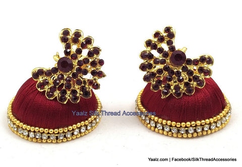 silk thread Grandeur Jumka Collections 