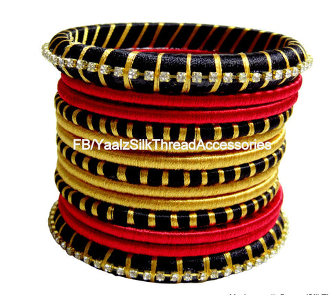 silk thread Assorted Bangle Collections 