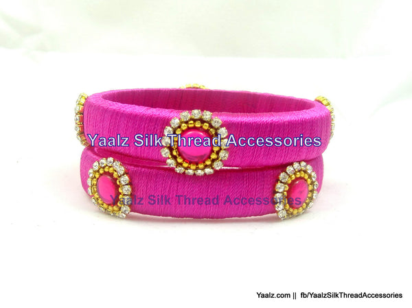 silk thread Single Bangle Collections 
