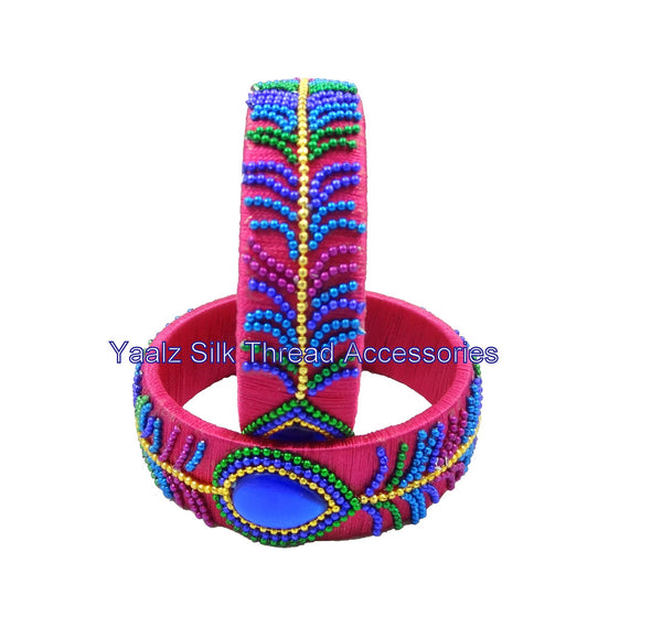 silk thread Single Bangle Collections 