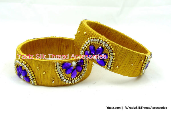 silk thread Single Bangle Collections 