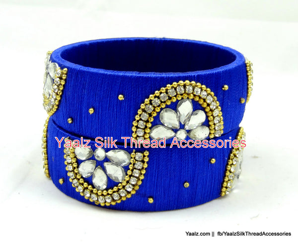 silk thread Single Bangle Collections 