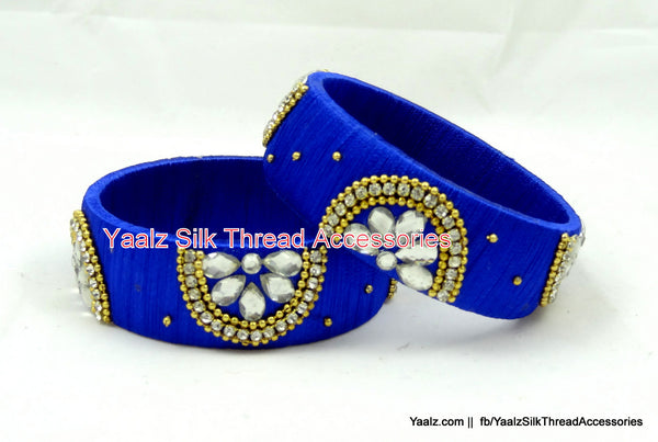 silk thread Single Bangle Collections 