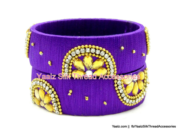 silk thread Single Bangle Collections 
