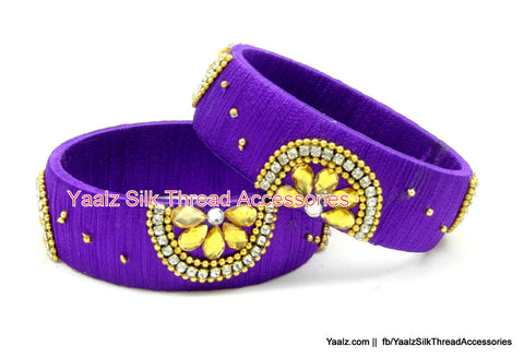 silk thread Single Bangle Collections 