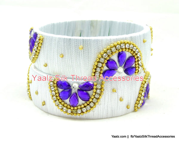 silk thread Single Bangle Collections 