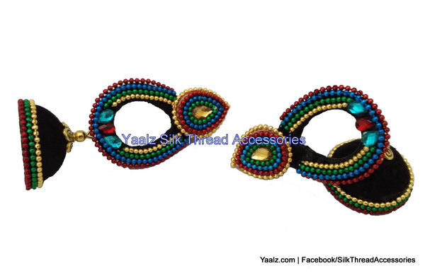 silk thread Grandeur Jumka Collections 