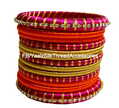 silk thread Assorted Bangle Collections 