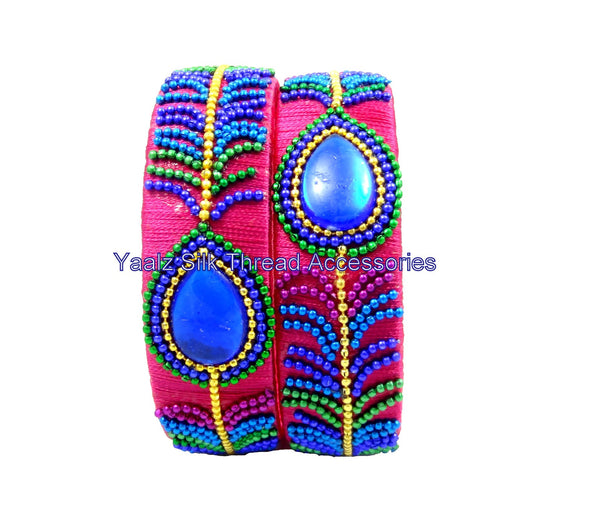 silk thread Single Bangle Collections 