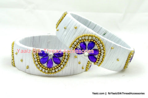 silk thread Single Bangle Collections 