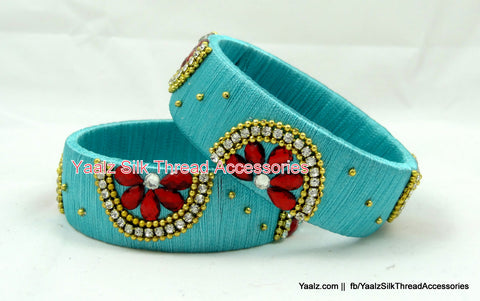 silk thread Single Bangle Collections 