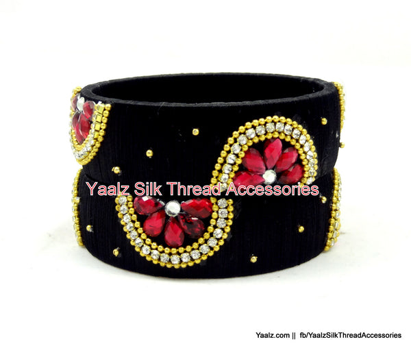 silk thread Single Bangle Collections 