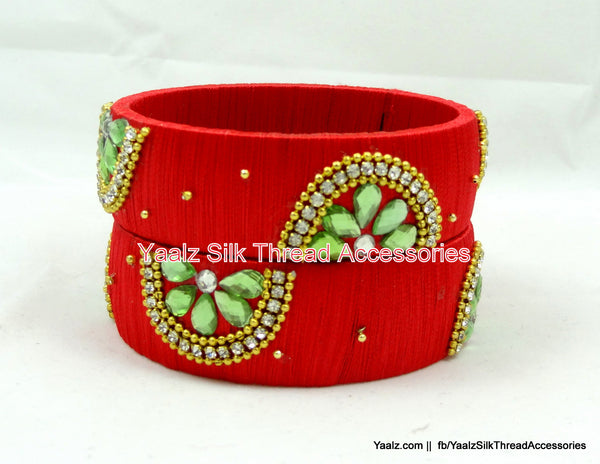 silk thread Single Bangle Collections 