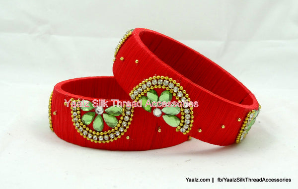 silk thread Single Bangle Collections 