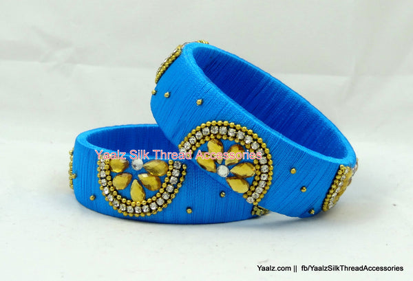 silk thread Single Bangle Collections 
