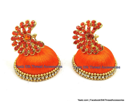 silk thread Grandeur Jumka Collections 