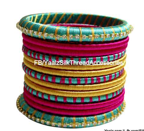 silk thread Assorted Bangle Collections 